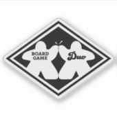 Board Game Duo Vinyl Sticker (Voorkant)