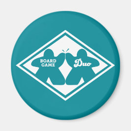 Board Game Duo White Lijst Magnet