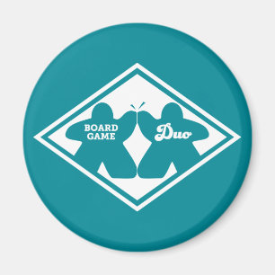 Board Game Duo White Lijst Magnet