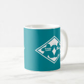 Board Game Duo White Lijst Mok (Voorkant rechts)