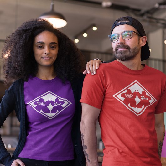 Board Game Duo White Lijst Womens Shirt