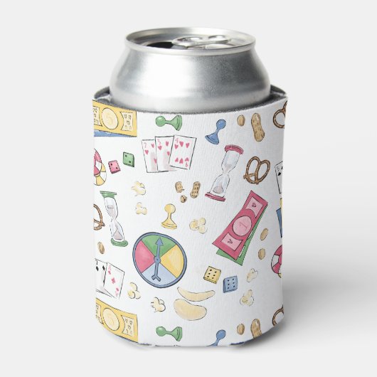 Board Game Family Game Night Family Beach House Blikjeskoeler (Blikje Voorkant)