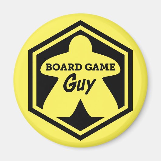 Board Game Guy Black Lijst Magnet (Voorkant)