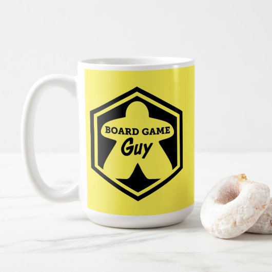 Board Game Guy Black Lijst Mok (Met donut)