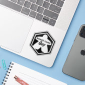 Board Game Guy Vinyl Sticker (Laptop met iPhone)