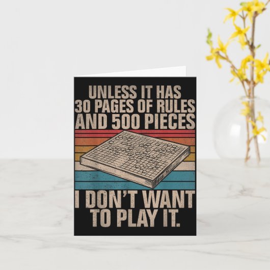 Board Game Joke Funny Board Game  Kaart (Gele Bloem)