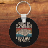 Board Game Joke Funny Board Game  Sleutelhanger (Voorkant)