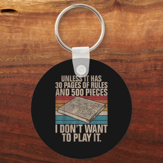 Board Game Joke Funny Board Game  Sleutelhanger (Voorkant)