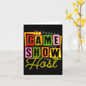 Board Game Lover Trivia Game Night Funny Game Show Kaart (Gele Bloem)