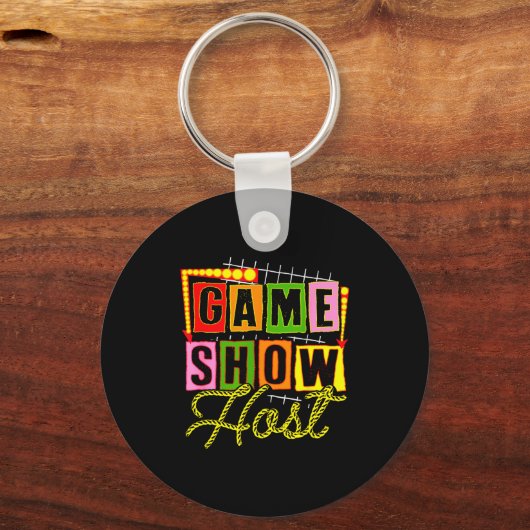 Board Game Lover Trivia Game Night Funny Game Show Sleutelhanger (Voorkant)