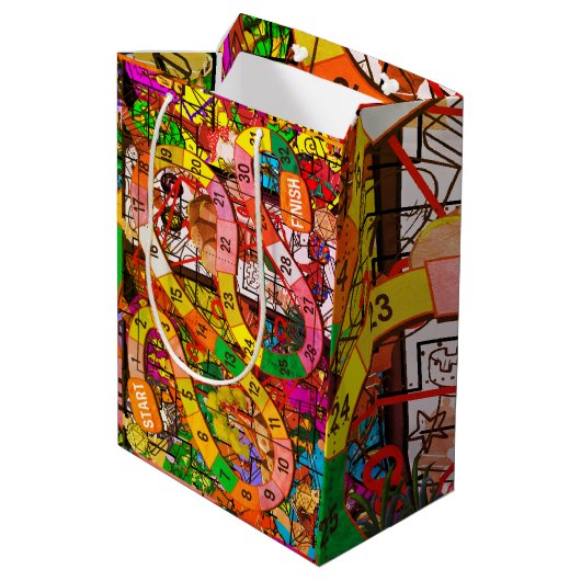 Board Game Medium Cadeauzakje (Achterkant Gekanteld)