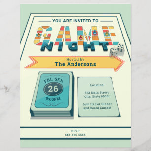 Board Game Night Flyer
