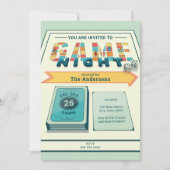 Board Game Night Invitation Kaart (Voorkant)