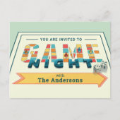 Board Game Night nodigt Briefkaart uit (Voorkant)