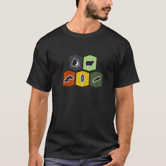 Board Game Sheep Brick T-shirt (Voorkant)