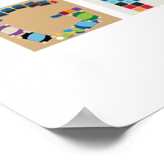 "Board Games" Board Game Alphabet Poster (Hoek)