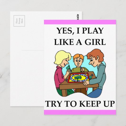 BOARD-games Briefkaart (Voorkant / Achterkant)