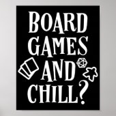 Board Games en Chill Meeple Poster (Voorkant)