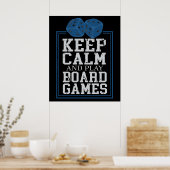 Board Games games spelen game Night Board Games Poster (Keuken)