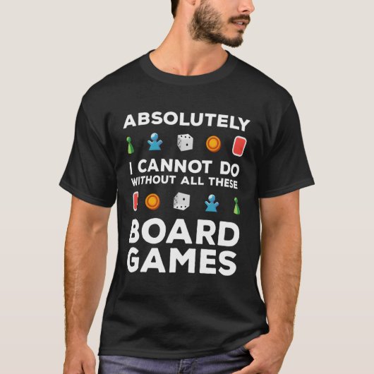 Board Games Gezegde Board Game Dice T-shirt (Voorkant)