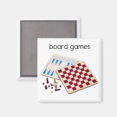 Board Games Refkoelkast Magnet (Voorkant / Achterkant)