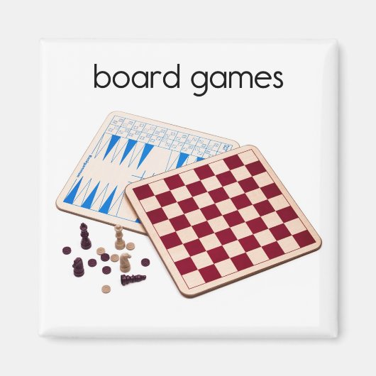 Board Games Refkoelkast Magnet (Voorkant)