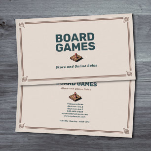 Board Games Store Visitekaartje