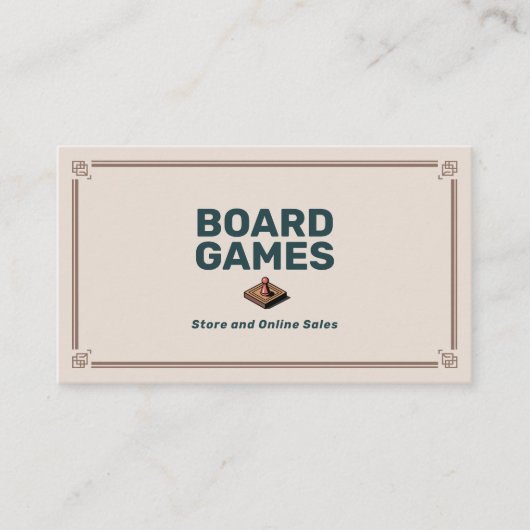 Board Games Store Visitekaartje (Voorkant)