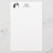 Board Games: twee katten die een Chess Match spele Briefpapier (Voorkant)