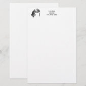 Board Games: twee katten die een Chess Match spele Briefpapier (Voorkant / Achterkant)