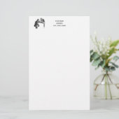 Board Games: twee katten die een Chess Match spele Briefpapier (Staand voorkant)