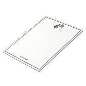 Board Games: twee katten die een Chess Match spele Notitieblok (Schuin)