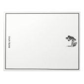 Board Games: twee katten die een Chess Match spele Notitieblok (Voorkant)