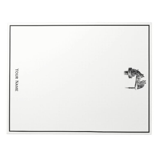 Board Games: twee katten die een Chess Match spele Notitieblok (Voorkant)