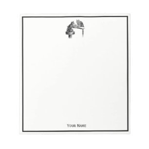 Board Games: twee katten die een Chess Match spele Notitieblok