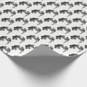 Board Games Two Cats die Chess Match Red spelen Cadeaupapier (Hoek)