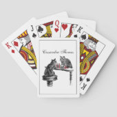 Board Games Two Cats die Chess Match Red spelen Speelkaarten (Achterkant)