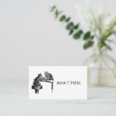 Board Games Two Cats die Chess Match Red spelen Visitekaartje (Staand voorkant)