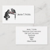 Board Games Two Cats die Chess Match Red spelen Visitekaartje (Voorkant / Achterkant)