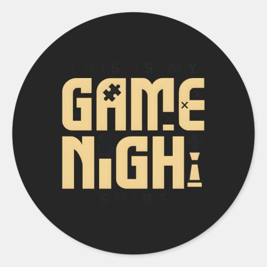 Board Gaming Table Top Strategie Board Gamer Ronde Sticker (Voorkant)