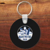 Board Meeting 2026 Funny Snowboarding Winter Srts Sleutelhanger (Voorkant)