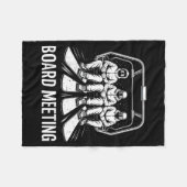 Board Meeting Snowboarders Skiing Enthusiasts Wint Fleece Deken (Voorkant (Horizontaal))