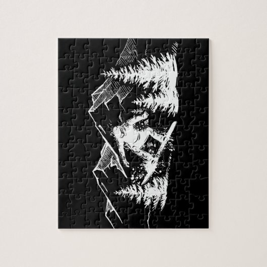 BOARD Snowboard Mountain Flying Board Snowboarder Legpuzzel (Verticaal)