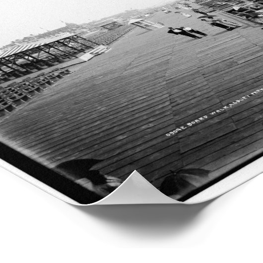 Board Walk, Asbury Park, New Jersey  Poster (Hoek)