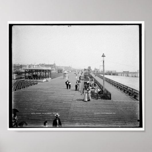 Board Walk, Asbury Park, New Jersey  Poster (Voorkant)