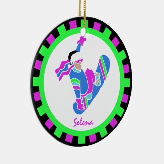 BoardChick Live naar raad van bestuur Keramisch Ornament (Rechts)