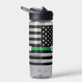 Boarder Patrol Thin Green Line Water Flacon Waterfles (Rechts)