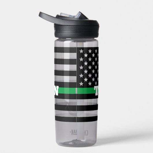 Boarder Patrol Thin Green Line Water Flacon Waterfles (Rechts)