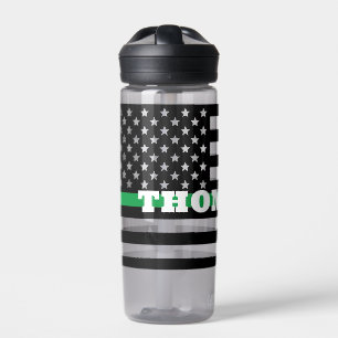 Boarder Patrol Thin Green Line Water Flacon Waterfles