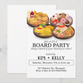 Boardfeest, Verjaardagsfeest, Charcuterie bord, Kaart (Voorkant / Achterkant)